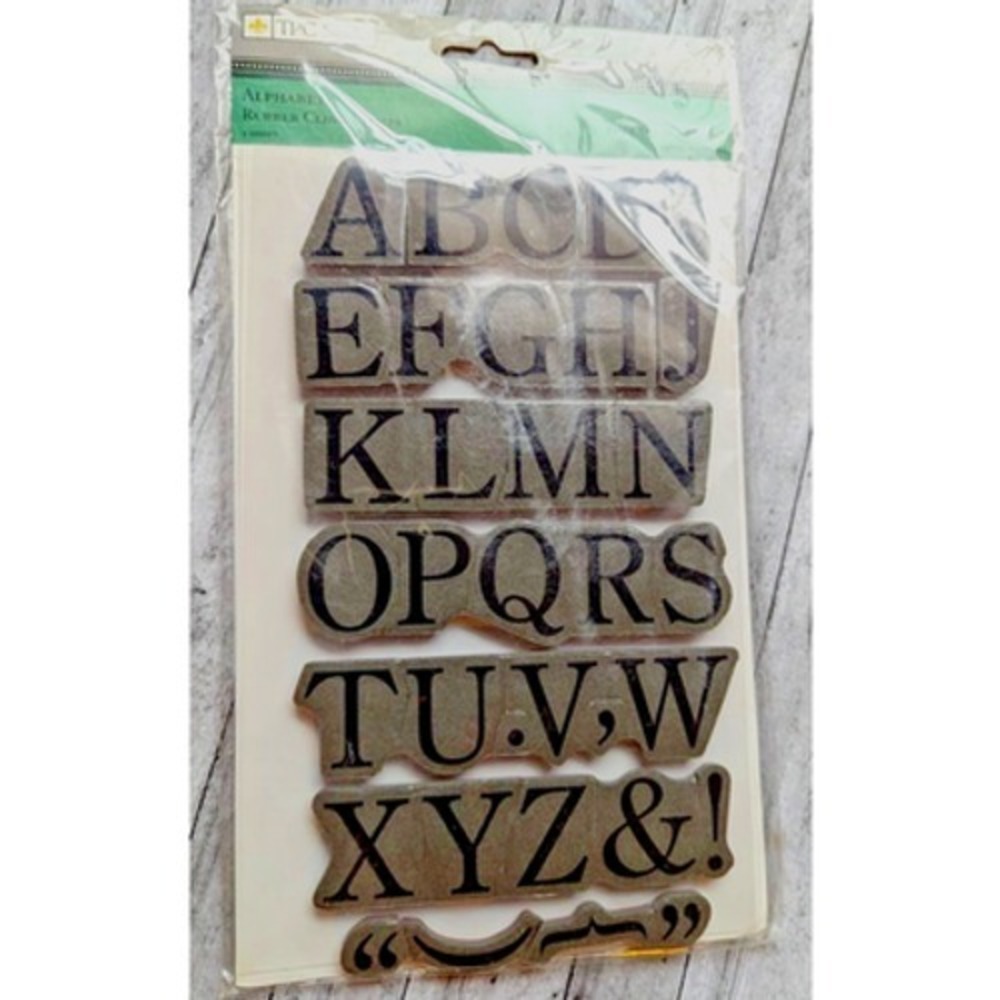 TPC Studio Alphabet Letters Rubber Cling Stamps Set